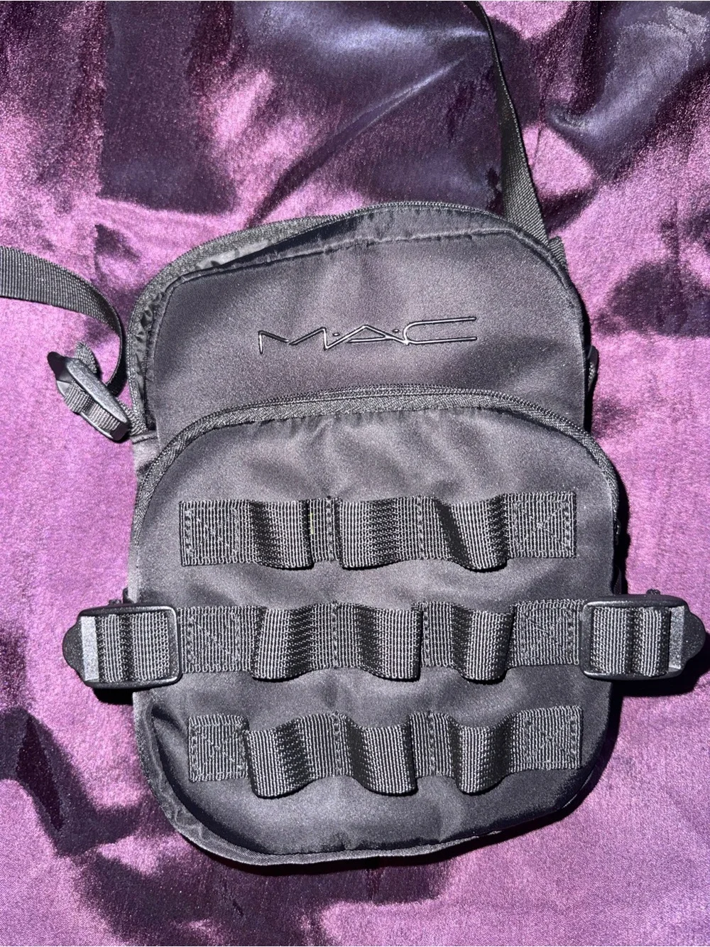 MAC Cosmetics Black Crossbody Cosmetic Pouch